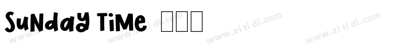 Sunday Time字体转换